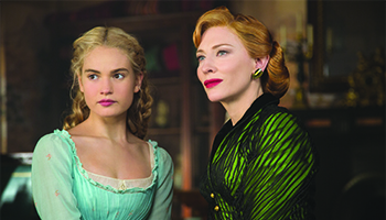 Lily James and Cate Blanchett in "Cinderella"