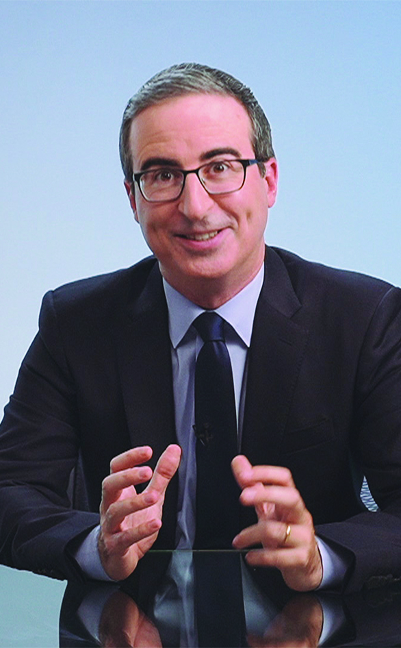 John Oliver hosts "Last Week Tonight With John Oliver"