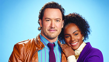 Mark-Paul Gosselaar and Tika Sumpter star in "Mixed-ish"