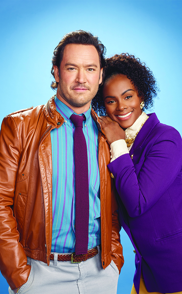 Mark-Paul Gosselaar and Tika Sumpter star in "Mixed-ish"