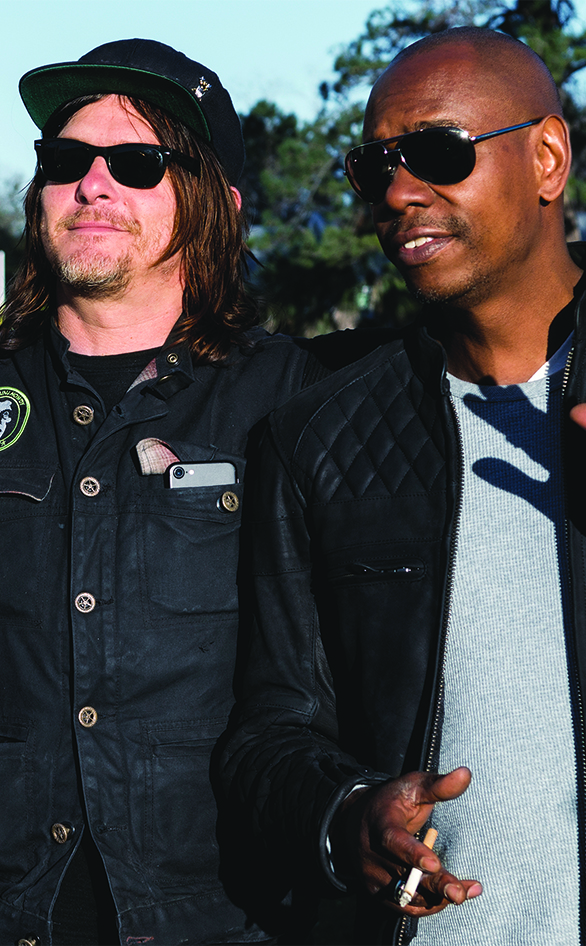 Norman Reedus and Dave Chappelle in "Ride With Norman Reedus"