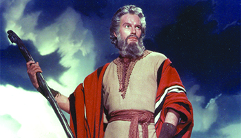 Charlton Heston in "The Ten Commandments"