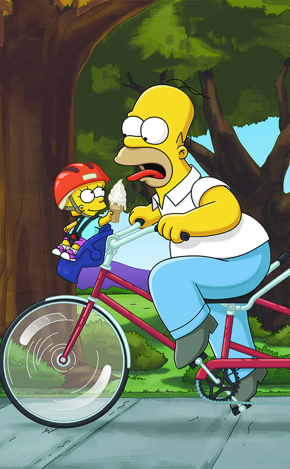 Maggie and Homer from "The Simpsons"