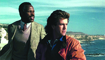 Danny Glover and Mel Gibson star in "Lethal Weapon"