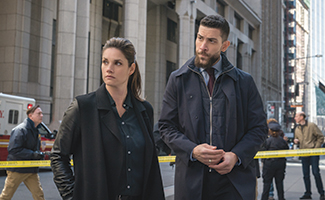 Missy Peregrym and Zeeko Zaki as seen in "FBI"