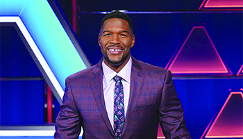 Michael Strahan hosts "The $100,000 Pyramid"