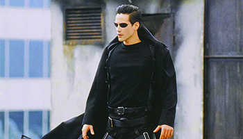 Keanu Reeves as Neo in "The Matrix"