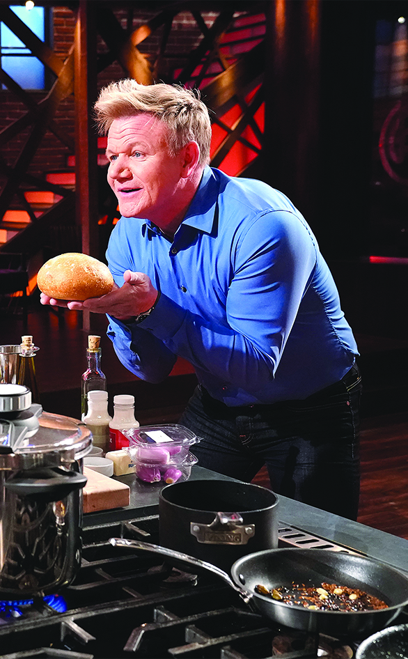 Host and chef Gordon Ramsay in "MasterChef" 