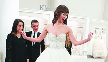 Bride Brynn O'Malley and her consultants in "Say Yes to the Dress"