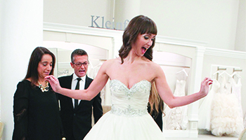 Bride Brynn O'Malley and her consultants in "Say Yes to the Dress"