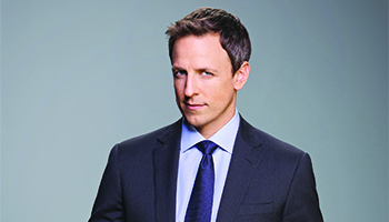 Seth Meyers, host of "Late Night With Seth Meyers" 