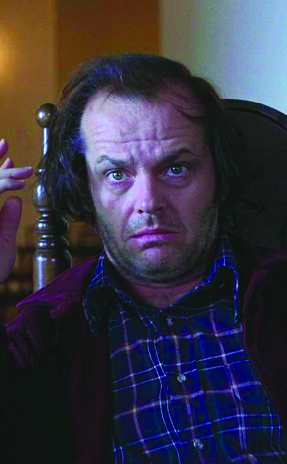 Jack Nicholson stars in "The Shining" 