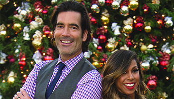 Carter Oosterhouse and Taniya Nayak host "The Great Christmas Light Fight"