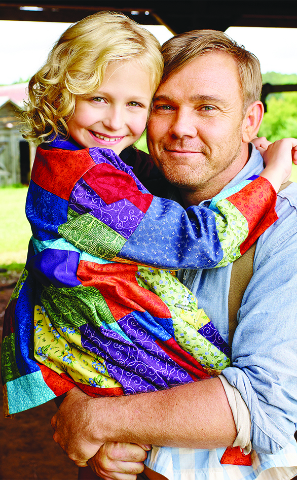 Alyvia Alyn Lind and Ricky Schroder star in "Dolly Parton's Coat of Many Colors"