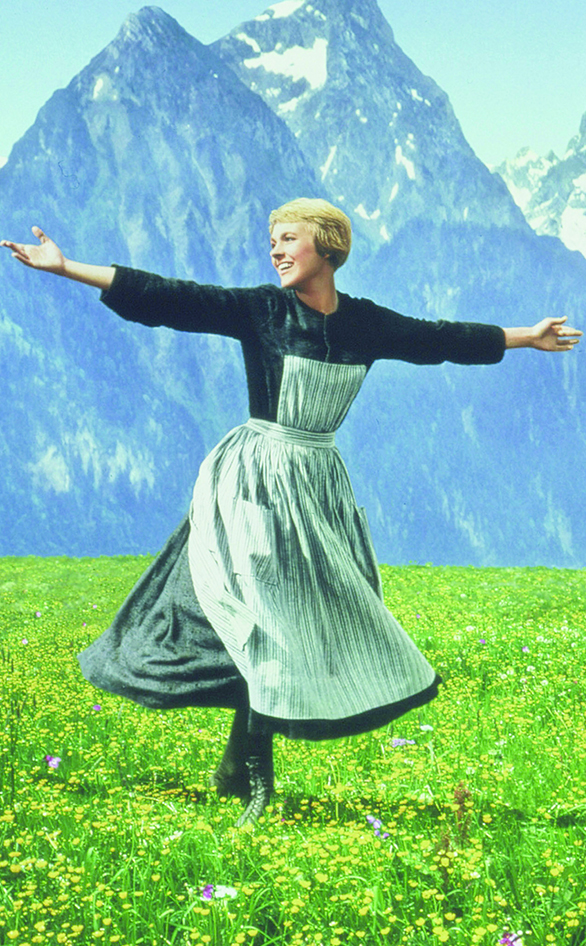 Julie Andrews stars in "The Sound of Music"