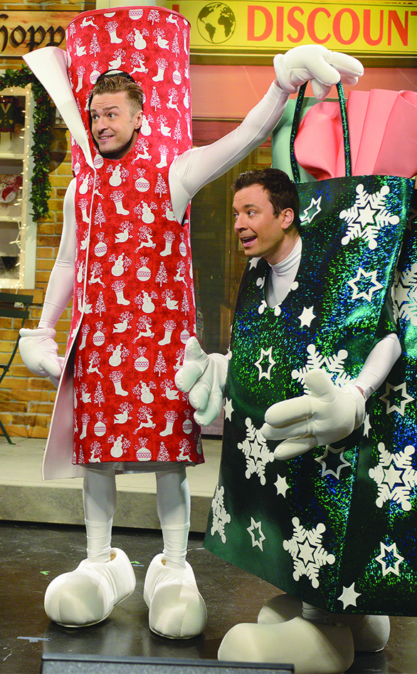 Justin Timberlake and Jimmy Fallon in "A Saturday Night Live Christmas Special"