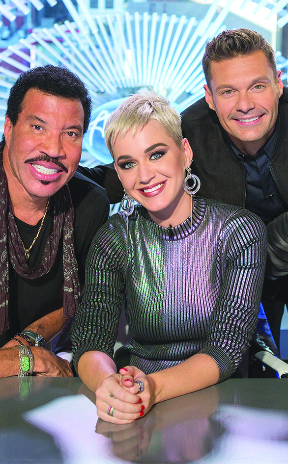 Lionel Richie, Katy Perry and Ryan Seacrest in "American Idol"