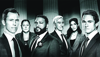 The cast of "Law & Order"