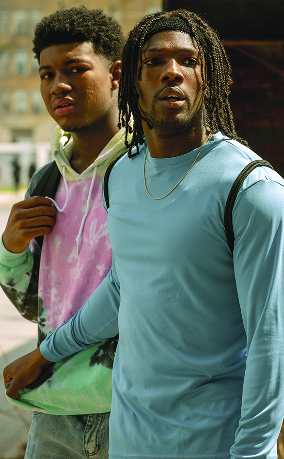 Bentley Green and Tosin Cole in "61st Street"