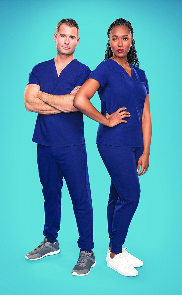 Dr. Brad and Dr. Ebonie from "My Feet Are Killing Me"