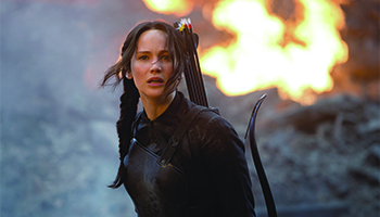 Jennifer Lawrence stars in "The Hunger Games" films