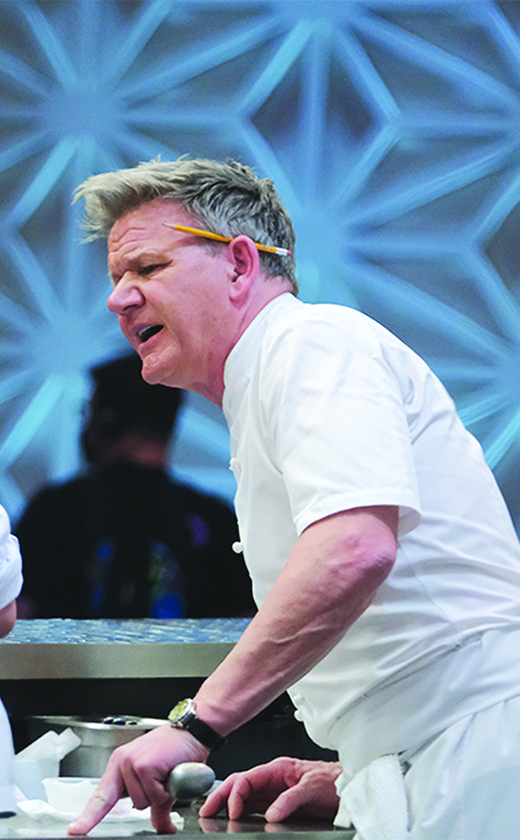 Gordon Ramsay in "Hell's Kitchen" 