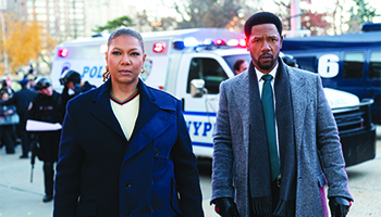 Queen Latifah and Tory Kittles in "The Equalizer" 