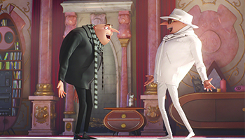 Lucy, Gru and Dru in "Despicable Me 3"