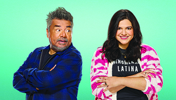 George and Mayan Lopez in "Lopez vs Lopez" 