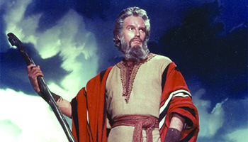 Charlton Heston in "The Ten Commandments"