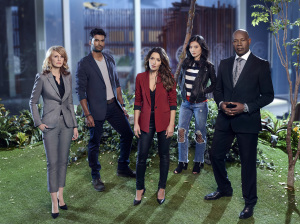 Kathryn Morris, Sendhil Ramamurthy, Sarah Shahi, Jessica Lu and Dennis Haysbert as seen in "Reverie"