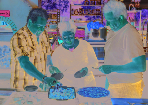 Guy Fieri, Alex Guarnaschelli and Marc Murphy in "Guy's Ranch Kitchen"