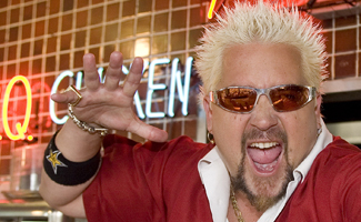 Guy Fieri hosts "Diners, Drive-Ins and Dives"