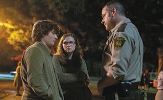 Austin Zajur, Zoe Colletti and Gil Bellows, "Scary Stories to Tell in the Dark"