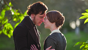 Michael Fassbender and Mia Wasikowska in "Jane Eyre"