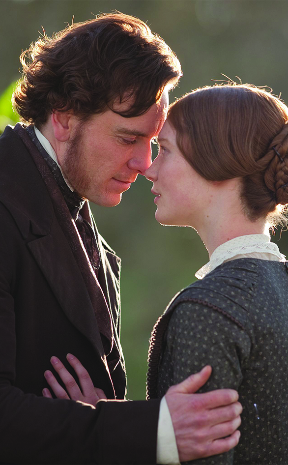 Michael Fassbender and Mia Wasikowska in "Jane Eyre"