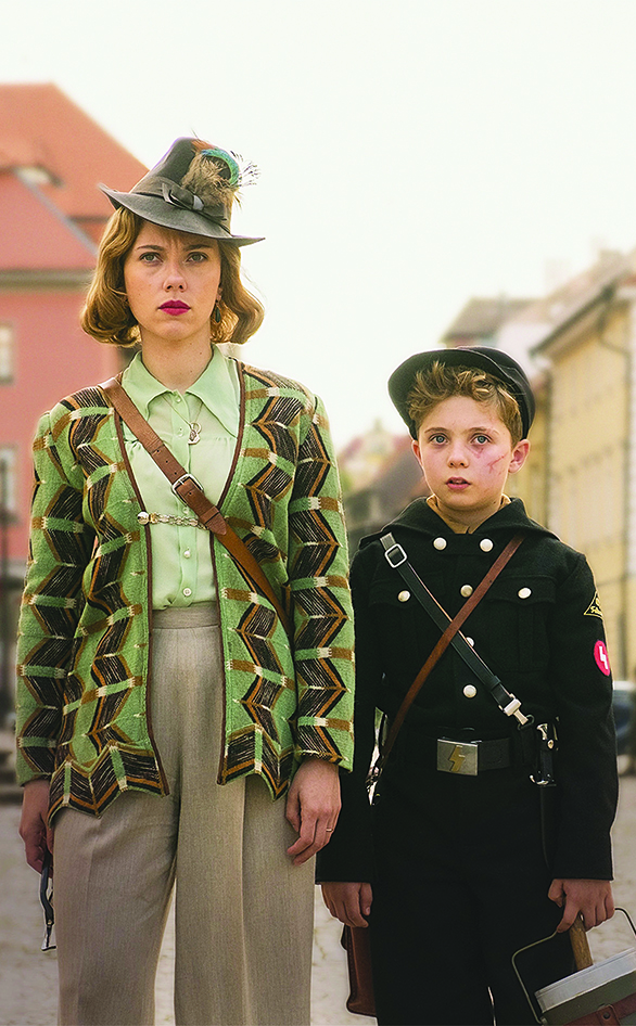 Scarlett Johansson and Roman Griffin Davis in "Jojo Rabbit"