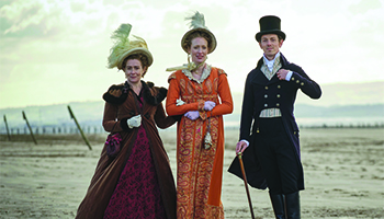 Emma Fielding, Alice Orr-Ewing and Edward Davis in "Sanditon on Masterpiece"