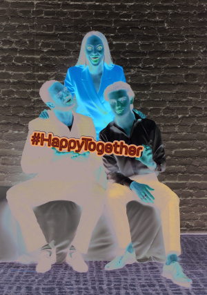 Damon Wayans Jr., Amber Stevens West and Felix Mallard star in "Happy Together"