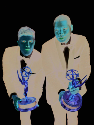 Colin Jost and Michael Che co-host the 70th Annual Primetime Emmy Awards